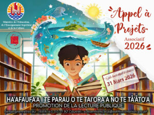 Appel à projet : Lutte contre l'illettrisme et promotion de la lecture (Polynésie française)